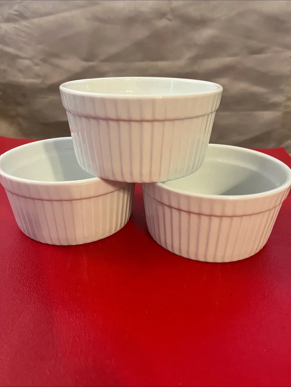 BIA Cordon Bleu Classic Ramekin Dish 4 diameter, Set of 3 White (4.5 oz)